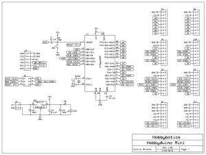 Hobbyduino Mini V1.0E (Schematic)