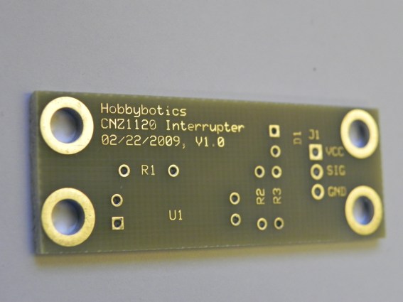 Hobbybotics Photo Interrupter PCB
